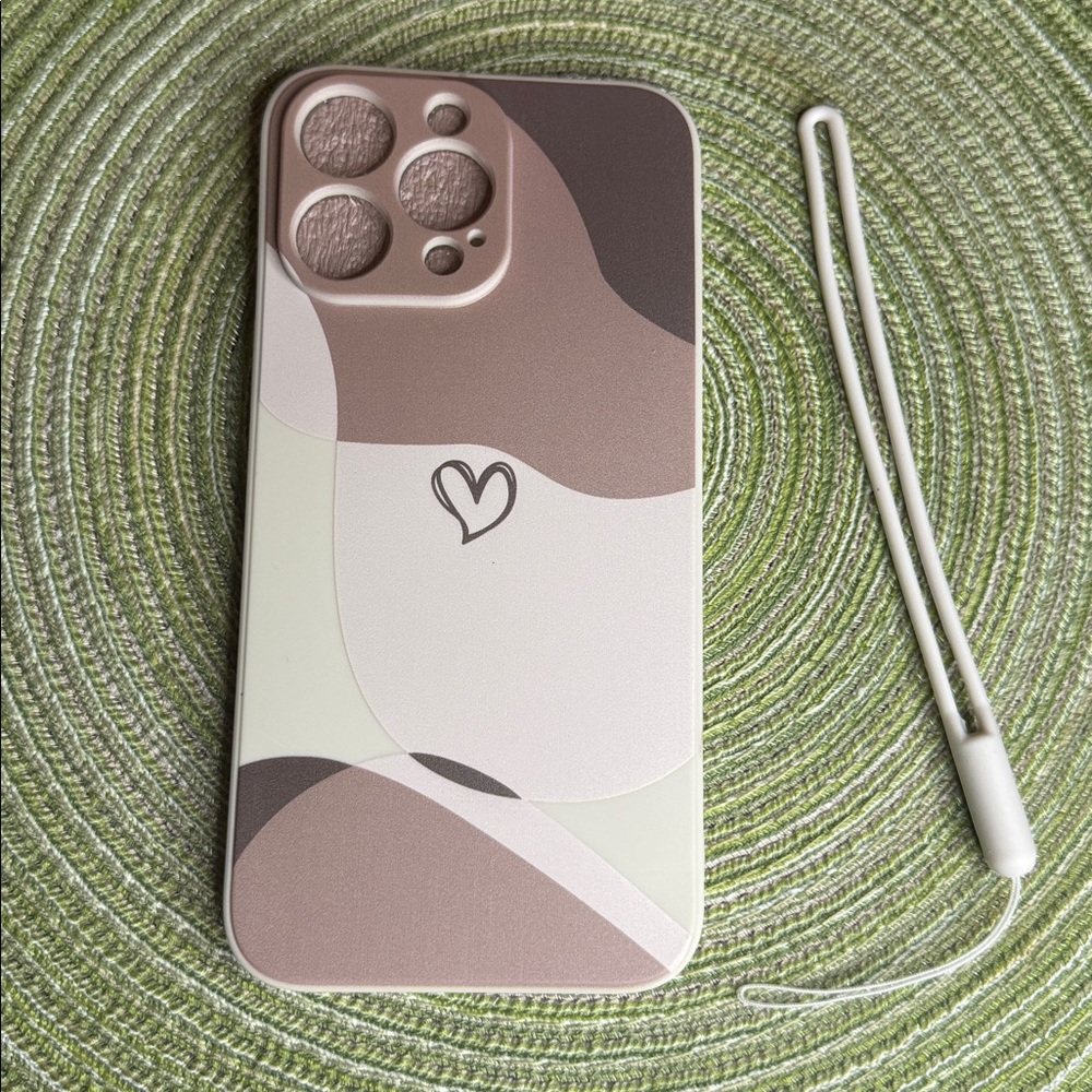 Stylish Brown and Cream 15 iPhone Case